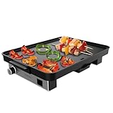 Cecotec Elektro-Grillplatte Magnet 1800. Grillplatte mit 1800W, Aluminium mit Teflonbeschichtung, abnehmbare magnetische Teile und spülmaschinenfest.