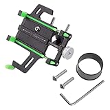 SOLUSTRE 1stk Fahrrad Telefonhalter Fahrrad-handyhalterung Verstellbarer Telefonständer Handyhalterung Fürs Fahrrad Smartphone-ständer Handyhalter Am Lenker Aluminiumlegierung Black