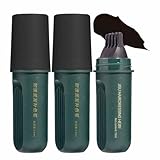 Lilinzhi Hair Dye, Lilinzhi Quick Cover Root Touch up Stick, Safe and Convenient Comb Hair Dyes, Portable Hair Dye Comb For Gray Hair Coverage, Waterproof and Sweat-Proof (2*Black)