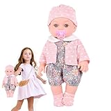 Simulation Wiedergeburtspuppe – 30 Cm Hohes Vinylmaterial, Lebensechtes Kleinkindspielzeug, Flexible Gelenkfigur | Kinder Wachsen Partnerverantwortung Training Spielzeit Outfit Set Schnuller Zubehör V