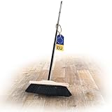 Novaliv Zimmerbesen mit Stiel stabil ECHTES ROSSHAAR Besen weiche Borsten Schrankbesen 4 TLG Steckstiel Gemischter Rosshaarbesen Besen für Laminat und Parkett Rosshaarbesen Naturborsten Stubenbesen