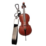 Miniatur Cello Schlüsselanhänger | Winziger Cello-Schlüsselanhänger | Musikinstrument-Anhänger | Taschenanhänger Vintage Cello Schlüsselanhänger | kreativer einzigartiger Schlüsselanhänger