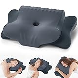 FAIORD Nackenkissen Kopfkissen, Memory Foam Kissen Ergonomisches Kopfkissen, Nackenstützkissen für Seitenschläfer, Rücken und Bauchschläfer