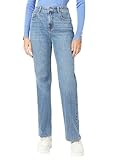 VERO MODA Female Straight-Fit VMTESSA Hohe Taille Gerade geschnitten Jeans