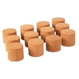 12x Holzspäne Brennelemente für Gartenfackel Wachsrollen für Gartenfackeln - Flackernder Feuer-Effekt - Outdoor Garten Gadget für Männer & Frauen - Feuerschale Feuersäule (7,5cm x 8cm Höhe)…