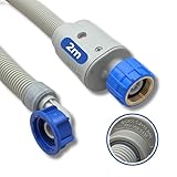 LICHTBLAU Aquastop Sicherheits-Zulaufschlauch I 2 m I mit 3/4 Zoll mit Metallgewinde für Wasch- und Spülmaschinen 2990 Aquastop-Sicherheitsventil VDE-Zertifizierung