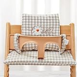 Sitzkissen für Stokke Tripp Trapp Hochstuhl: WIYETY Hochstuhlkissen, Weich und Bequem Hochstuhlauflage, Komfort Einfachen Reinigung, Hochstuhl Sitzkissen Set passend für Stokke Tripp Trapp