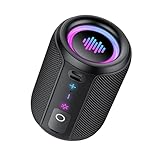 Tiksounds Bluetooth Lautsprecher, Kleine Musikbox Bluetooth 5.4, 15W Kraftvoller Bass, mit 12 Stunden Akkulaufzeit, TWS Stereo-Surround, IPX7 Wasserdicht, Outdoor Lautsprecher für Sport/Party/Reisen