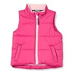 Amazon Essentials Mädchen Schwere Pufferweste, Rosa, 8 Jahre