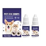 2 Stück 15ml Augentropfen Für Hund & Katze Haustier Augentropfen Natürliche Augenpflege Augenreiniger Für Hunde Augenreiniger Trockene Augen Bei Gereizten Augen Und Tränenflecken, Augen Pflege