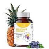 BROMELAIN COMPLEX – Natürliches Diuretikum gegen Cellulite & Wassereinlagerungen – Fördert Mikrozirkulation & Entwässerung – Hergestellt in Italien – 120 Kapseln