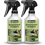 bio-chem Kunststoffreiniger 2x 500 ml | PVC-Reiniger gegen Nikotin & Rauchgeruch | Fensterrahmen-Reiniger für Kunststoff | Gartenmöbel, Heizkörper, Rollläden, Jalousien & mehr
