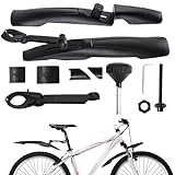 Bike Myguards - Thermoplastischer Elastomer für 26/27,5/29 Zoll | Fahrradkotflügel mit schneller Installation, Pendelverkehr, Touring -Abenteuer - vorderer und hinterer Schlammschutz | Zubehör reiten