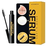 WOWBROW Wimpernserum & Augenbrauenserum (5ml) I Preisgekröntes 2-in-1 Lash Serum & Eye-Brow Serum ohne Tierversuche, ohne Prostaglandine I Augenbrauen Wachstum & Long Lashes in 4 Wochen