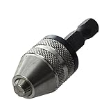 BOFLAX Schnellwechsel-Adapter, Sechskant, 6 mm, Silber + Schwarz