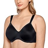 DELIMIRA Damen T-Shirt Minimizer BH mit Bügel Große Größen Ohne Gepolstert Schwarz 85D