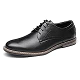 Bruno Marc Herren Anzugschuhe Klassischer Business Schnürhalbschuhe Derby Oxfords Hochzeit Schuhe,Size 43,Schwarz,SBOX2215M-E