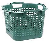 Agrarflora Gartenkorb - stapelbarer Obstkorb, Erntekorb, Laubkorb - stabiler Drehstapelkorb für Haus & Garten - Haushaltskorb, Wäschekorb, Vorratskorb - Made in Germany - 25 Liter, Ø390x280mm