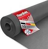Floordirekt Gummimatte Feinriefenmatte 3mm Gummiläufer Schutzmatte Anti Rutsch Bodenbelag Feingerippt (Schwarz, 100 x 200 cm)