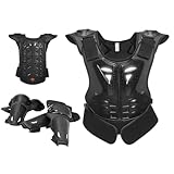 Dirt Bike Gear für Kinder, verstellbares Brustschutz-Set, Motorrad-Rüstungen, Ellenbogen-Knie-Sicherheitspolster, Schutz-Set für Jungen und Mädchen, Skifahren, Skaten, Skateboarden, Fahrrad, Motorrad