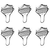 6-teilig Zitronenpresse Edelstahl - Manueller Citrus Presser für Zitronen - Efficienter Saftausbeute - Ideal für Bar, Küche und Outdoor Zitronenschnitzelpresse