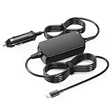 Basicvolt 12V 24V KFZ Laptop Ladegerät USB C 100W 20V 5A Notebook Netzteil Ladekabel Auto Zigarettenanzünder Adapter für MacBook Acer Lenovo Thinkpad Yoga HP ASUS Dell Samsung
