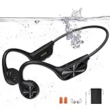 sayrelances Kopfhörer Schwimmen, Knochenschall Kopfhörer Bluetooth 5.4, IPX8 Wasserdicht,Sport Kopfhörer 32G Speicher,Unterwasser Kopfhörer mit MP3-Player, Open Ear Kopfhörer für Schwimmen Laufen