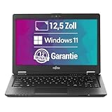 Fujitsu LifeBook U729 12,5 Zoll Full HD Laptop Intel Core i5-8265U@ bis zu 3,9 GHz 8 GB 256 GB SSD mit Windows 11 Pro & GRATIS Antiviren-Software inkl. 12 Monate Garantie
