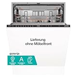Gorenje GV663A66 Geschirrspüler/Einbaugerät/Made in EU/60 breite/16 Maßgedecke/8 Programme/Nachtprogramm/Status LED Licht/10% besser als Energieeffizienzklasse A/Einbaumaße (HxBxT): 82 x 60 x 55,5cm