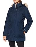CMP Damen Parka Climaprotect Con Cappuccio Eco Fur Jacke, Schwarz Blau, 36