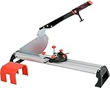 YATO Profi Laminatschneider bis 12mm Stärke und 320mm Breite, aus Aluminium, justierbarer Schnittwinkel, Laminatcutter Laminatkürzer Schneider Laminat Parkettschneider