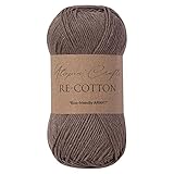 Utopia Crafts Re-Cotton Strickgarn, 100 g (römischer Kaffee)