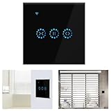 4pcs WLAN Rolladenschalter funktioniert mit Rollladen,Smart Rolladen Zeitschaltuhr Kompatibel,Jalousien Schalter Uhr Schalter Für Rolladenmotor Rolladenantrieb,App-Fernbedienung Kompatibel