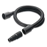 Kärcher Absaug-Set für Elektrowerkzeuge, Flexibler Saugschlauch (1m) inklusive Adapter zum Anschluss an den Abluftstutzen von Elektrowerkzeugen, Kunststoff