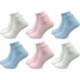 GAWILO Damen Quarter Socken (6 Paar)| atmungsaktive & verstärkte Kurzsocken | ohne drückende Naht über den Zehen (DE/NL/SE/PL, Numerisch, 39, 42, Regular, Regular, farbig 3)