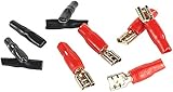 Creasono Einbaulautsprecher: Flachsteckhülsen für Lautsprecherkabel, 10er-Set (Autoradio Lautsprecher Einbau Set, Auto Radio HiFi Lautsprecher, flachsteckhülse)