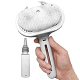 Katzenbürste Mit Dampf – Selbstreinigend & Wiederaufladbar | Sanftes Grooming- und Entfilzungswerkzeug Für Katzen & Hunde, Ergonomischer Griff, 35 ml Tank, USB-C