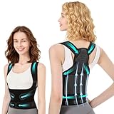 Hengrongshen Rückenstützgürtel, Gerader Rücken Geradehalter Haltungskorrektur Herren Damen, Verstellbare Back Support Corrector, Haltungstrainer Rückengurt für Schulter Nacken