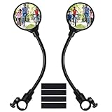 2 Stück Fahrradspiegel, Rückspiegel Fahrrad, 360° Drehbar Fahrrad Spiegel für Fahrrad Rückspiegel, Fahrradlenkerspiegel für E-bike Fahrrad Mountainbikes Rennräder Lenker 22-32mm