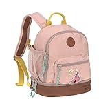 LÄSSIG Kinderrucksack mit Brustgurt Kindergartentasche Kindergartenrucksack 27 cm, 4,5 Liter oben, 1,5 Liter unten, 3 Jahre/Mini Backpack Adventure Tipi