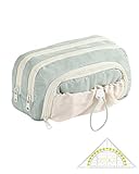 Ceeyoll 2-Teiliges Set Federmäppchen, Mäppchen Teenager, Große Kapazität, Multifunktional, Federtasche Mädchen, Federmäppchen Für Schule Und Büro (Grün)