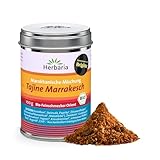 Herbaria Tajine Marrakesch bio 100g M-Dose - fertige Bio-Gewürzmischung für marokkanische Tajine-Gerichte mit erlesenen Zutaten - in nachhaltiger Aromaschutz-Dose