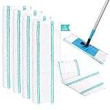 VFANDV Mikrofaser-Wischmopp-Bezug, 44 x 15 cm, Ersatzbezug für starke Dekontamination, für alle Böden, 4 Stück