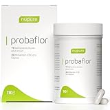 Nupure® Probaflor 110 Kapseln, mit 20 Mrd KBE, 11 Spezielle Bakterienstämme, Mit Inulin und Lactobacillus salivarius SP2, Besser geschützt dank Spezialdose, Vegan