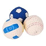 Milisten 3St Kinderspielzeug aus Latex für Hunde Dackel Hundeball Hundespielzeug für Kauer Welpe interaktives knete lustiges Ballspielzeug Molarenkugel Emulsion Colorful