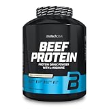 BioTechUSA Beef Protein, 87% hydrolysiertes Protein-Peptid-Formel, Laktose- und Gluten-frei, fettarm, zuckerfrei, Paleo-Diät-freundlich, 1,816 kg, Vanille-Zimt