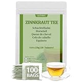 Zinnkraut Tee | Schachtelhalmkraut | Horsetail 100 Tea Bags, Premium Kräutertee ohne Zusätze und Koffein