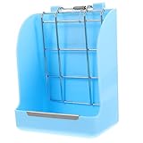 MILISTEN 2St Hasengrasständer Hasen heuraufe Heu Rack Heuhalter für Kaninchenkäfig Heu Lagerung Heu Veranstalter Kaninchenstreu-Pellets Geflügel füttern Container Hamsterbehälter Abs Blue