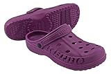 KENBO Clogs Damen Herren Gartenschuhe Badeschuhe Pantoletten Hausschuh Freizeit Praxis Gr.36-49 (Berry, EU Schuhgrößensystem, Erwachsene, Numerisch, M, 39)
