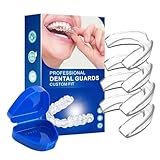 Knirscherschiene für Nacht, Zahnschiene Mundschutz Set, Aufbissschiene für Nacht, Benutzt für Reduziert Zahnschiene Knirschen, Effektiv Schnarchstopper Beisschiene Zähne, Verbessert den Schlaf